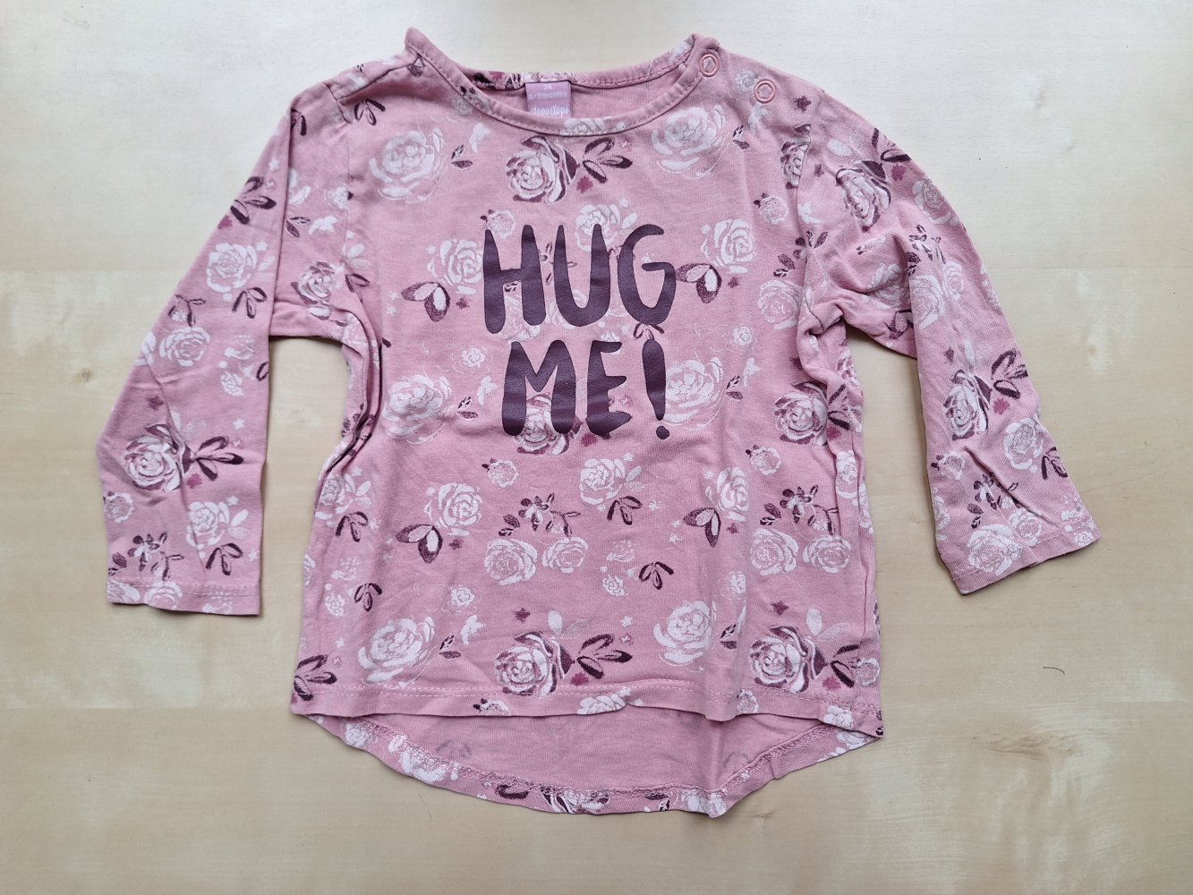 Rosa / pinkes Langarmsweatshirt Hug Me Gr. 74