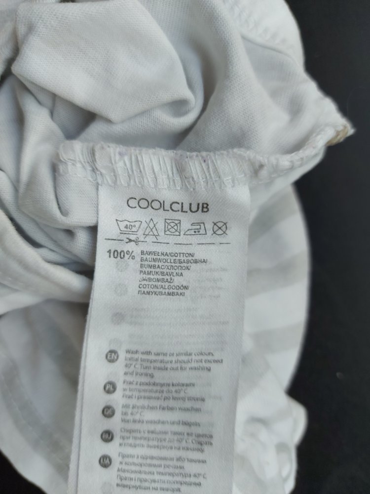 weiß-grauer Kurzarmbody Smooch!, Gr. 56 