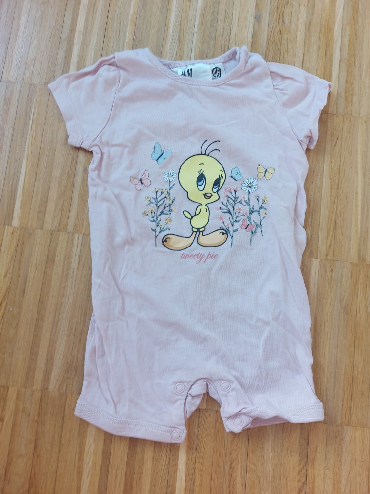 rosa Schlafanzug/Spieler tweety pie Gr. 62