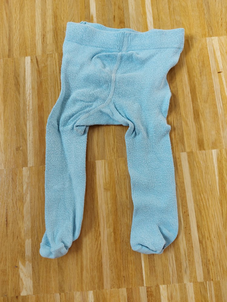 hellblaue Babystrumpfhose Gr. 50-56