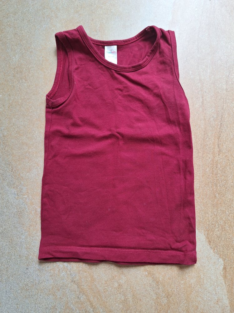 weinrotes Unterhemd Gr. 86/92