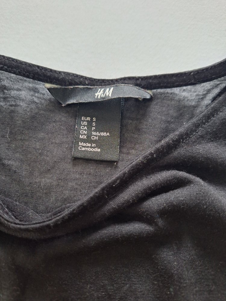 Schwarzes transparentes Strandkleid zum Überwerfen, Gr. S