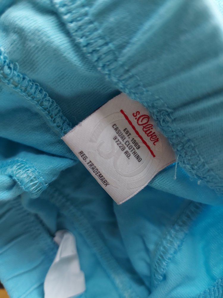 Türkise Babyhose von s. Oliver, Gr. 68