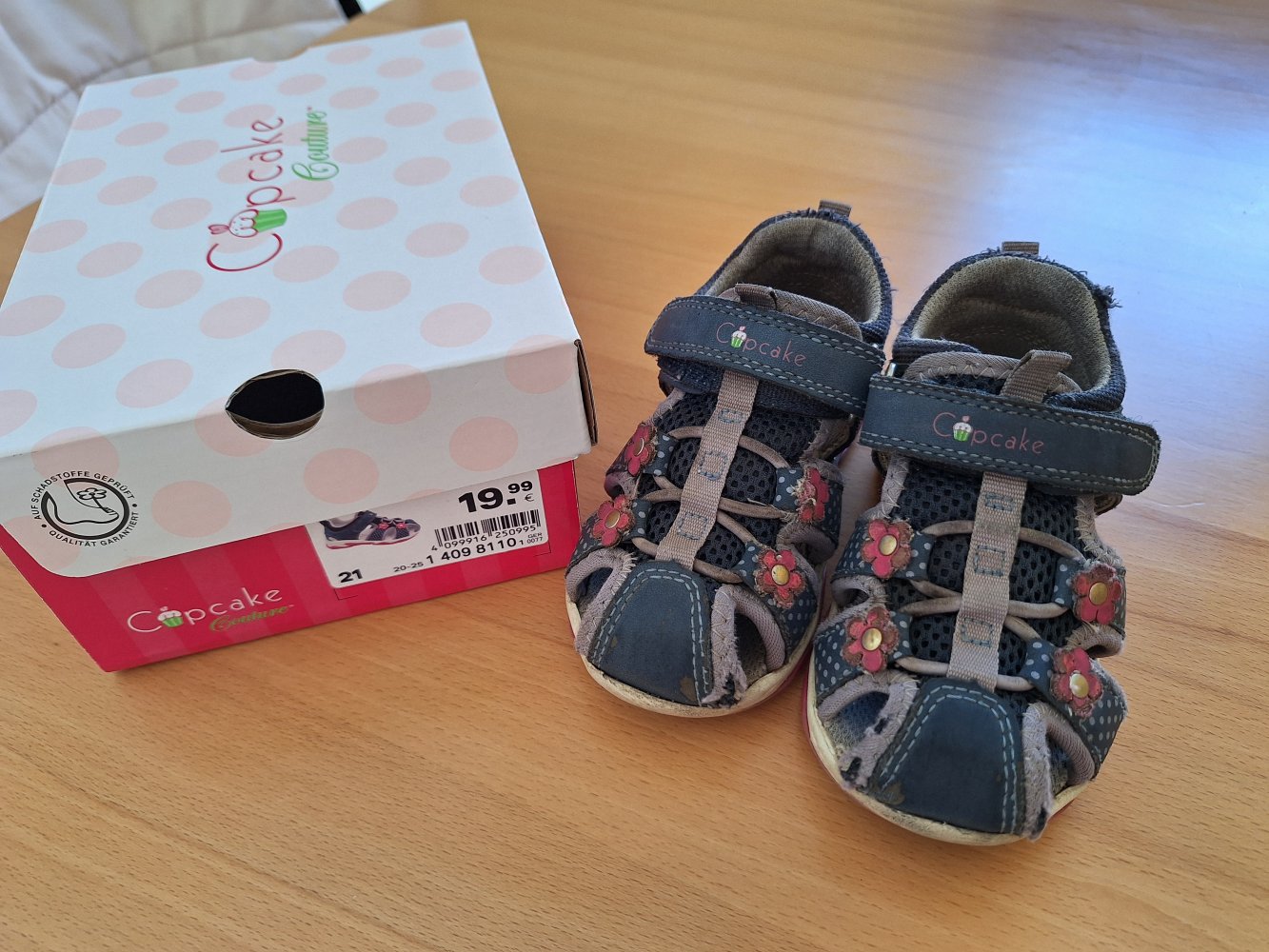 Blümchensandalen Gr. 21