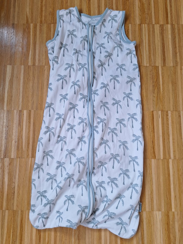 Schöner Babyschlafsack mit türkisen Palmen, 90 cm
