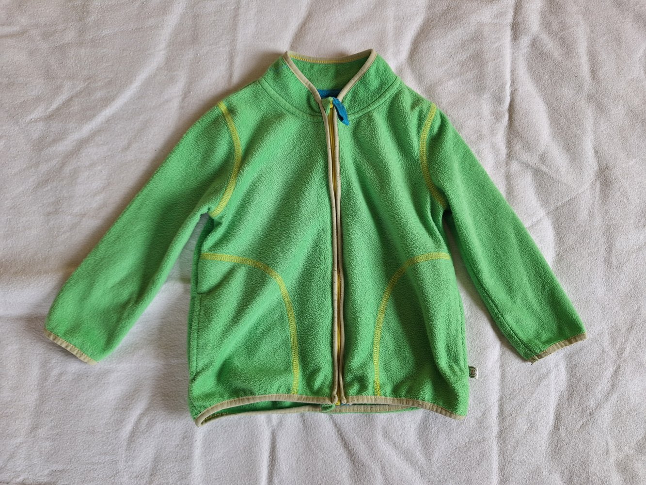 grüne Fleecejacke, Gr. 86 unisex / geschlechtsneutral