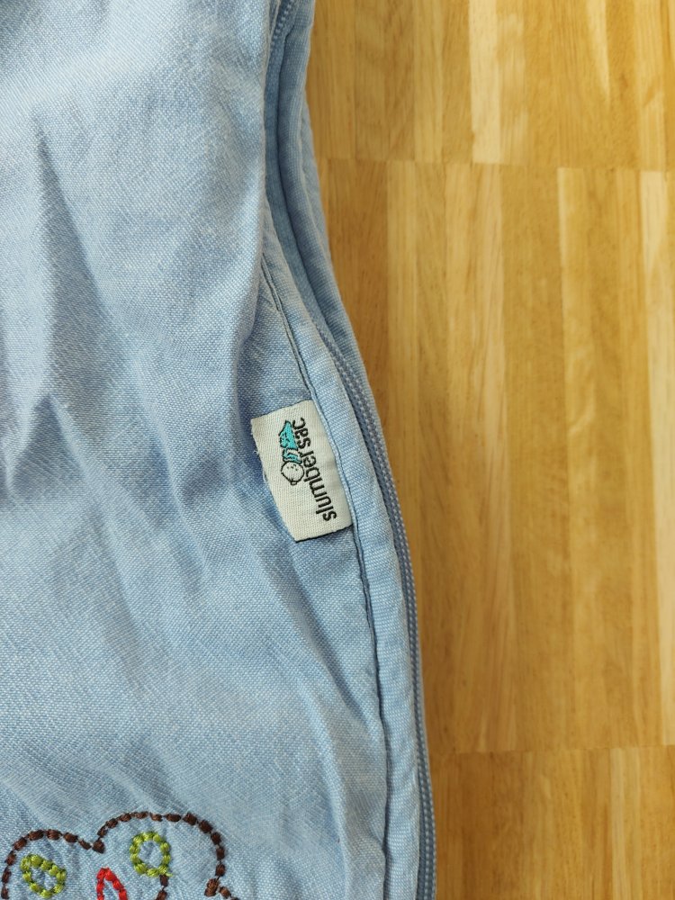 blauer Babyschlafsack 70 cm, 0-6 Monate 2.5 Tog Ganzjahresschlafsack