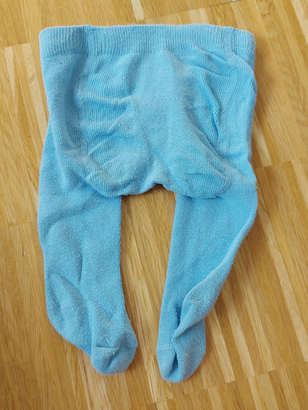 hellblaue Babystrumpfhose Gr. 50-56