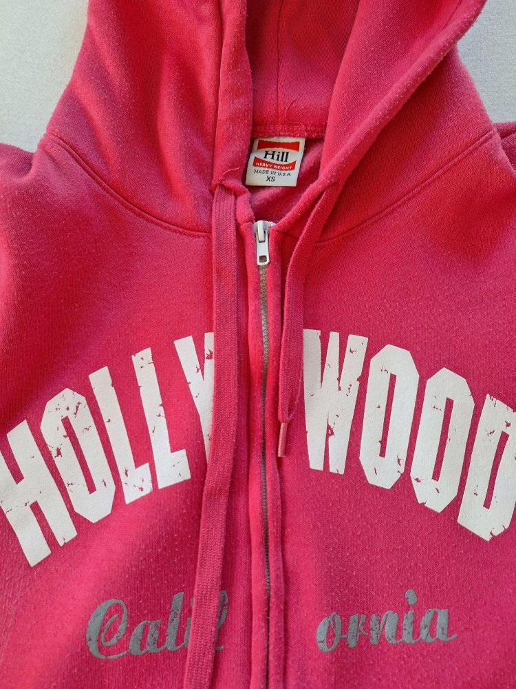 pinke Hollywood California Kapuzenjacke / Hoodie Gr. XS (barbiepink)