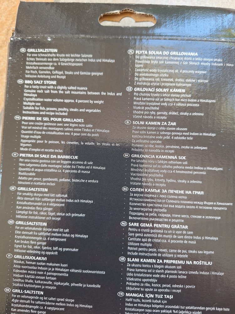 Landmann Selection Grillzubehör Räucherplanken Salzstein