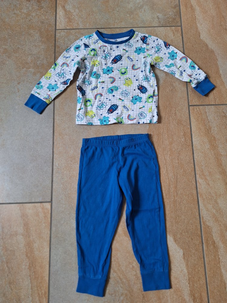 2-teiliger Schlafanzug mit Monstern, Gr. 92 Pyjama