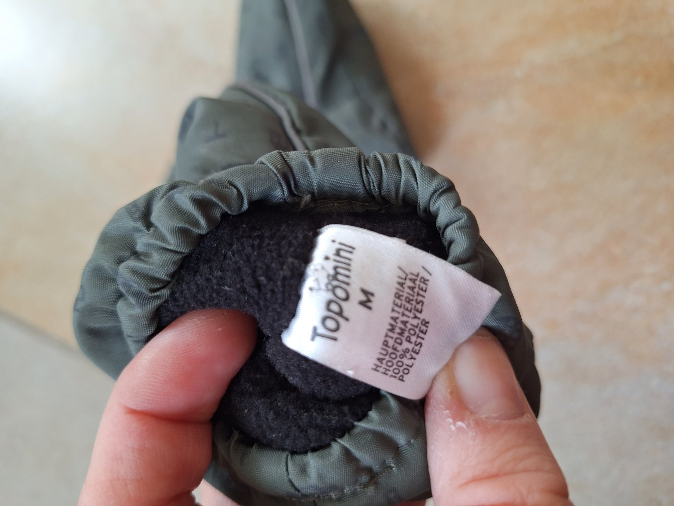 khaki Regenüberzieher / Schneeschühchen Gr. M