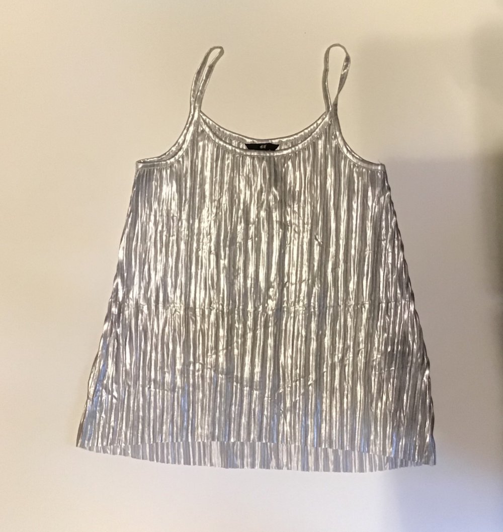 Silber Glitzer Top