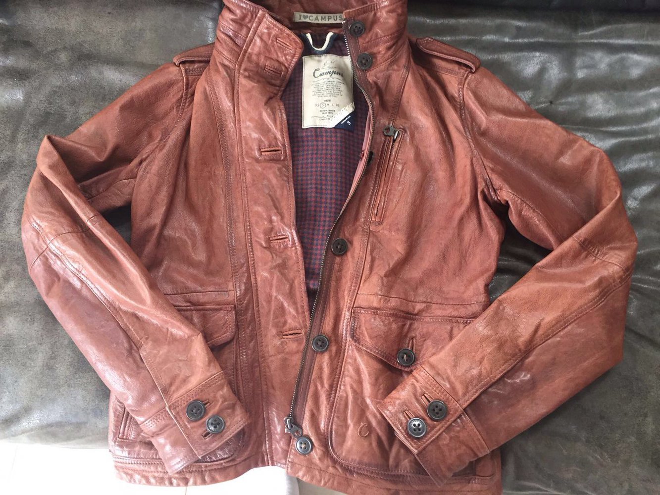 Super schöne Lederjacke von Campus by Marco Polo
