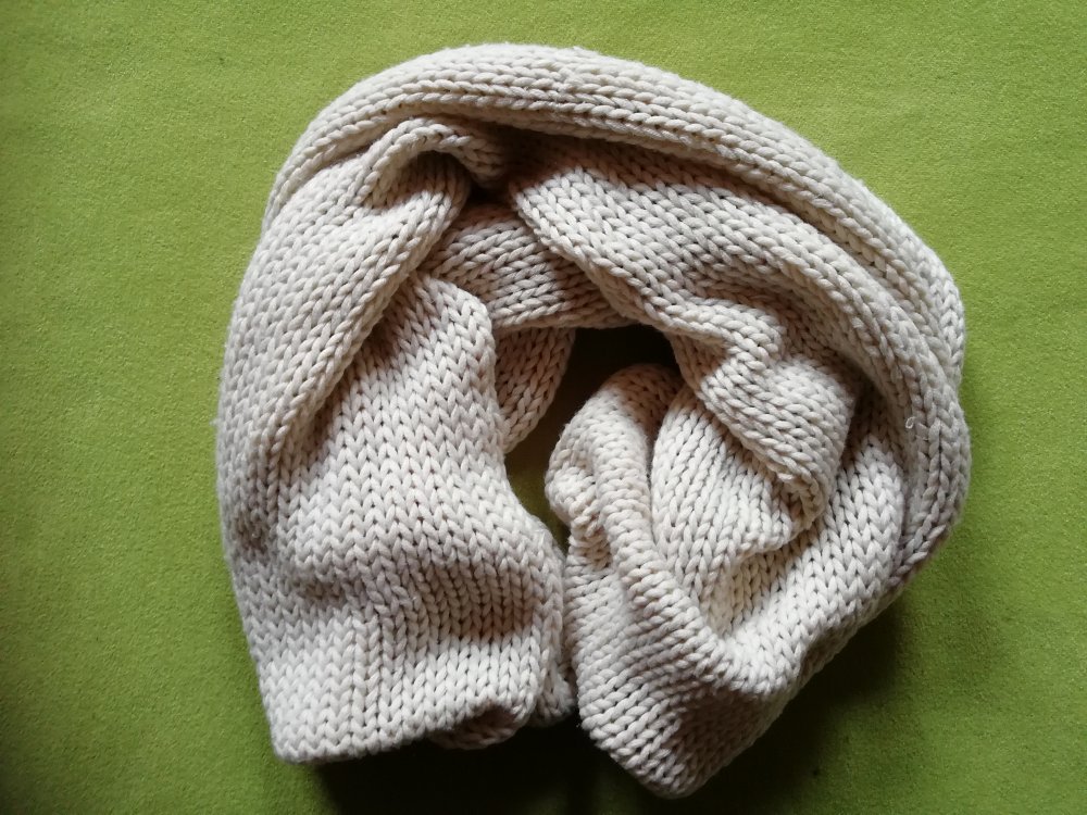 Loop Schlauchschal Grobstrick XXL beige
