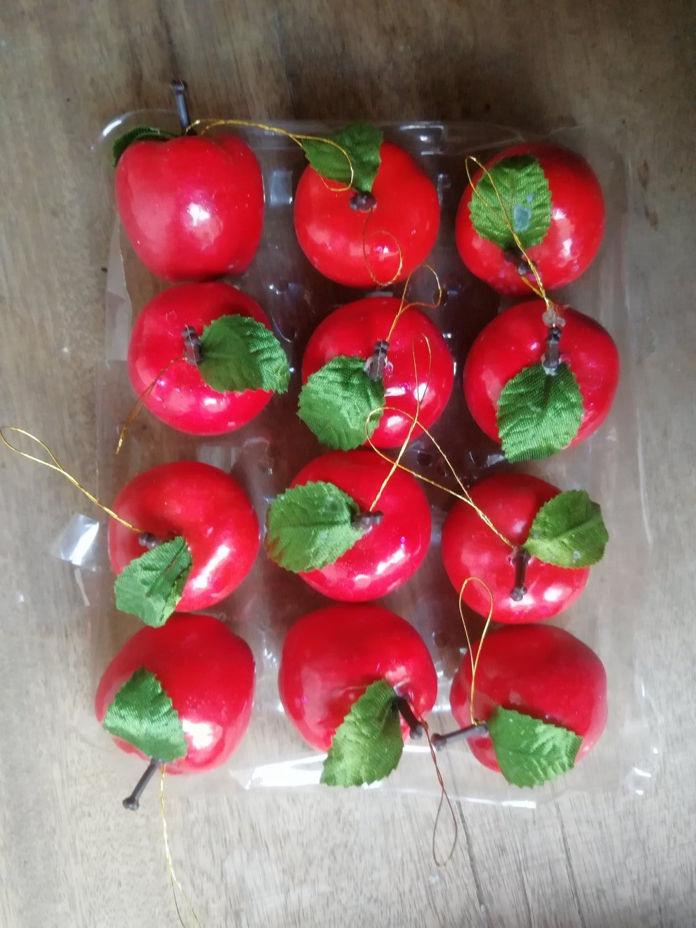 Äpfel Styropor zum Hängen Weihnachten Deko