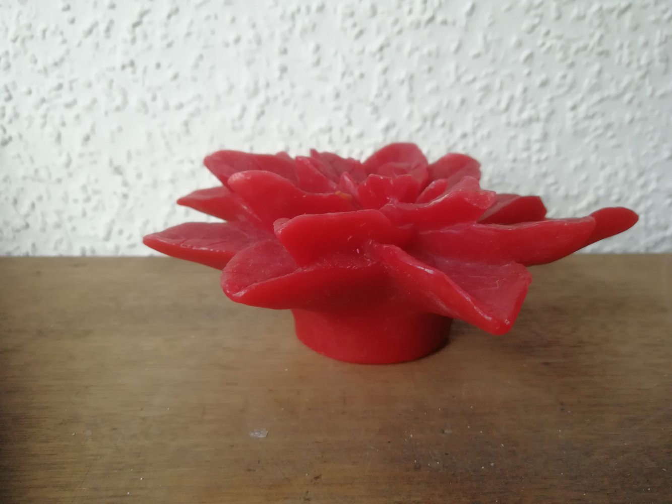  Kerze Wachs Weihnachtsstern LED-Licht rot