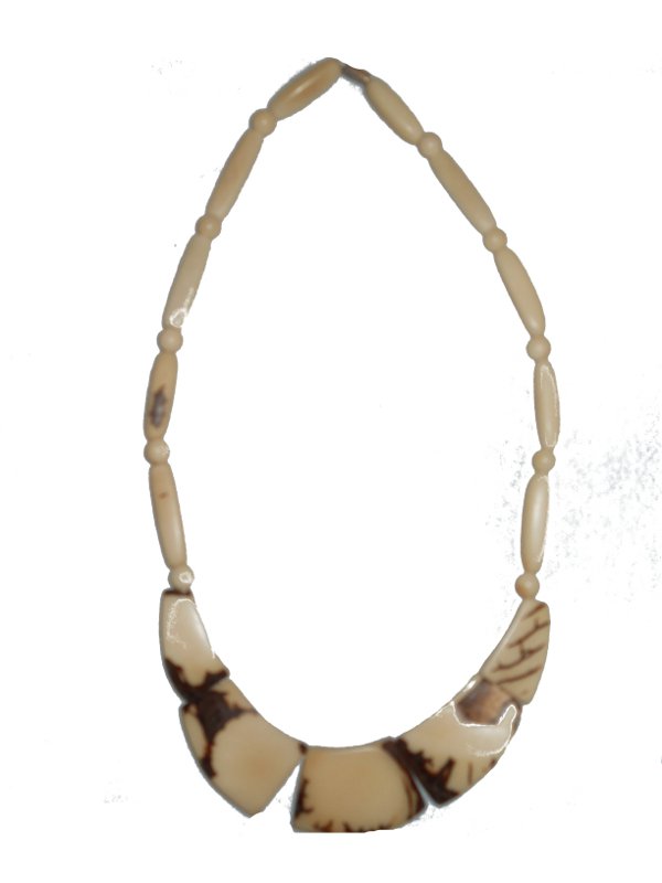 Kette - Tagua - Steinnuss - Naturmaterial - neuwertig