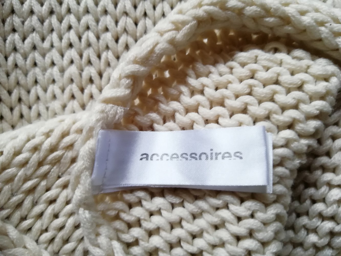 Loop Schlauchschal Grobstrick XXL beige