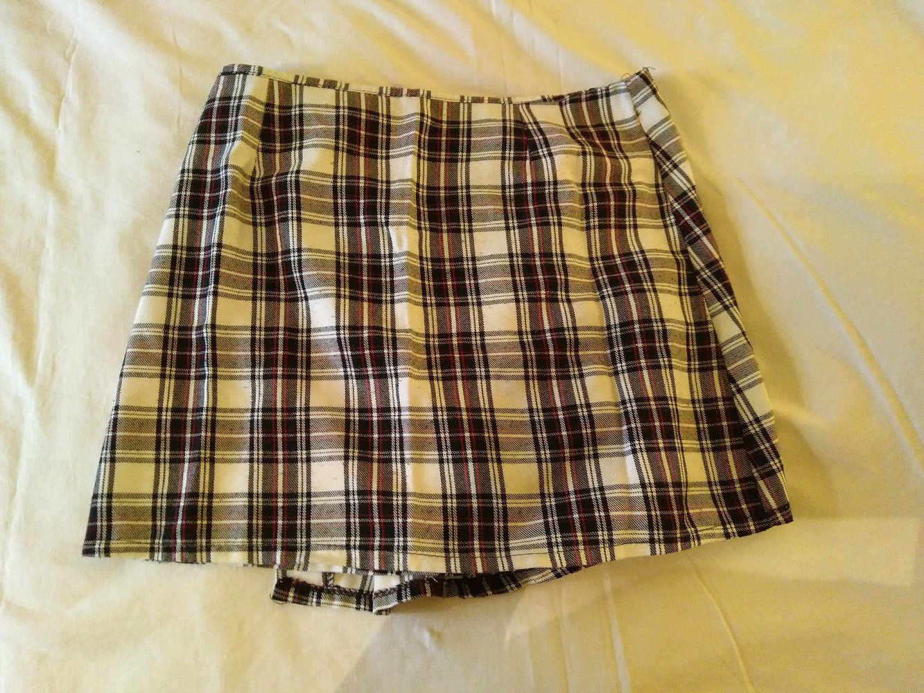 Karierter Wickelrock