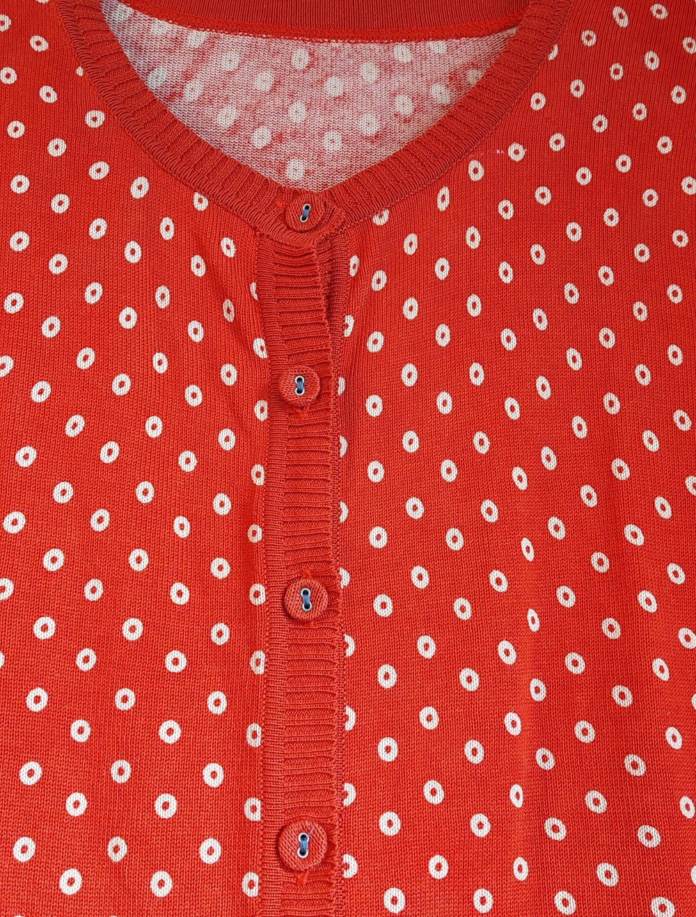 Gudrun Sjöden Strickjacke Rot Punkte