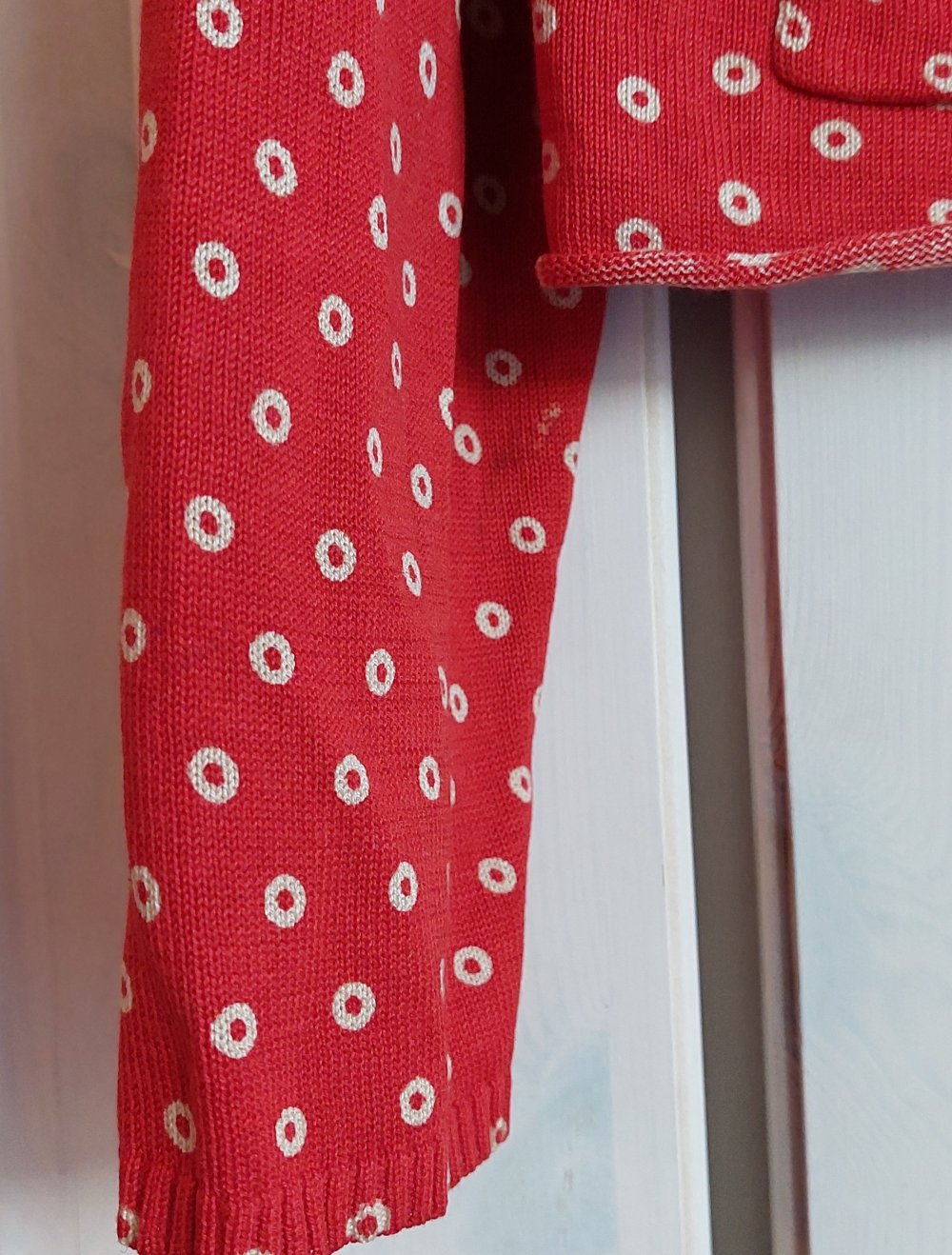 Gudrun Sjöden Strickjacke Rot Punkte