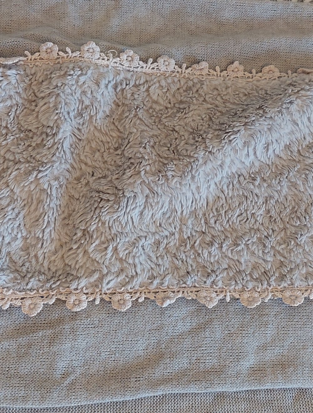 Schal Weich Grau Elegant