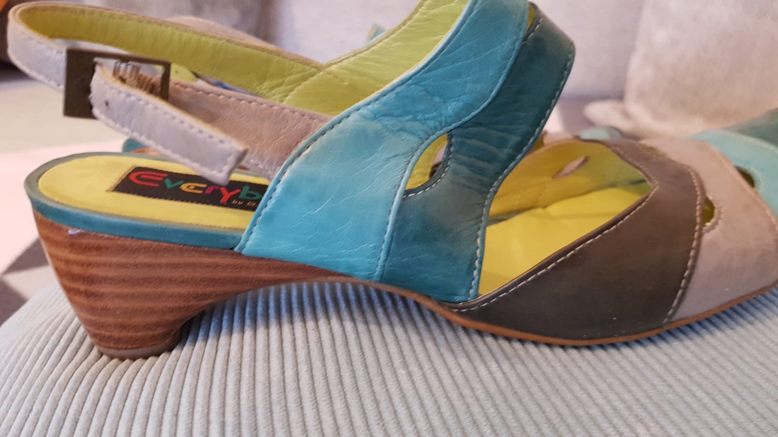 LEDER PUMPS EVERYBODY TÜRKIS PETROL GR. 38