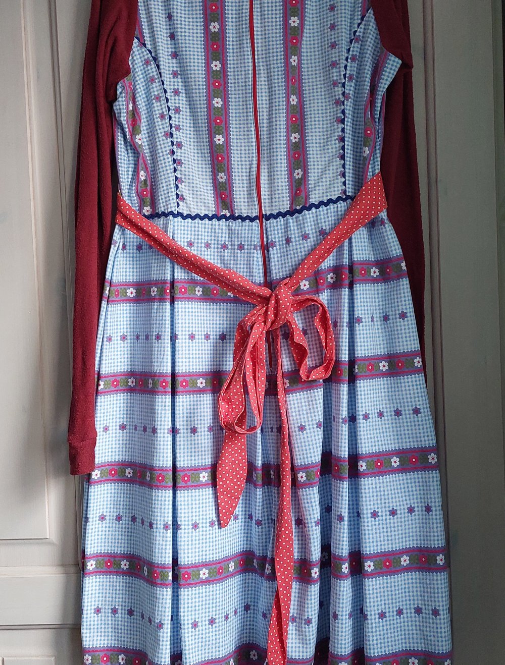 Kleid Vichy Hellblau Karo NEUW.