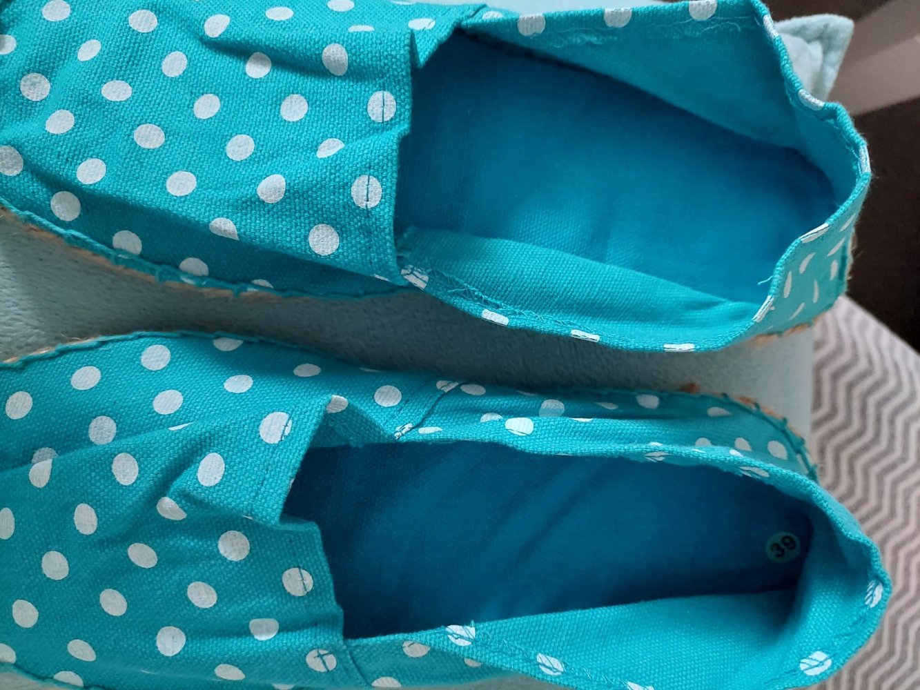 ESPADRILLES Türkis Gr. 39