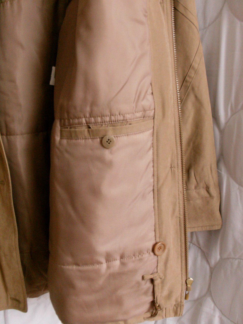 Winterjacke in beige