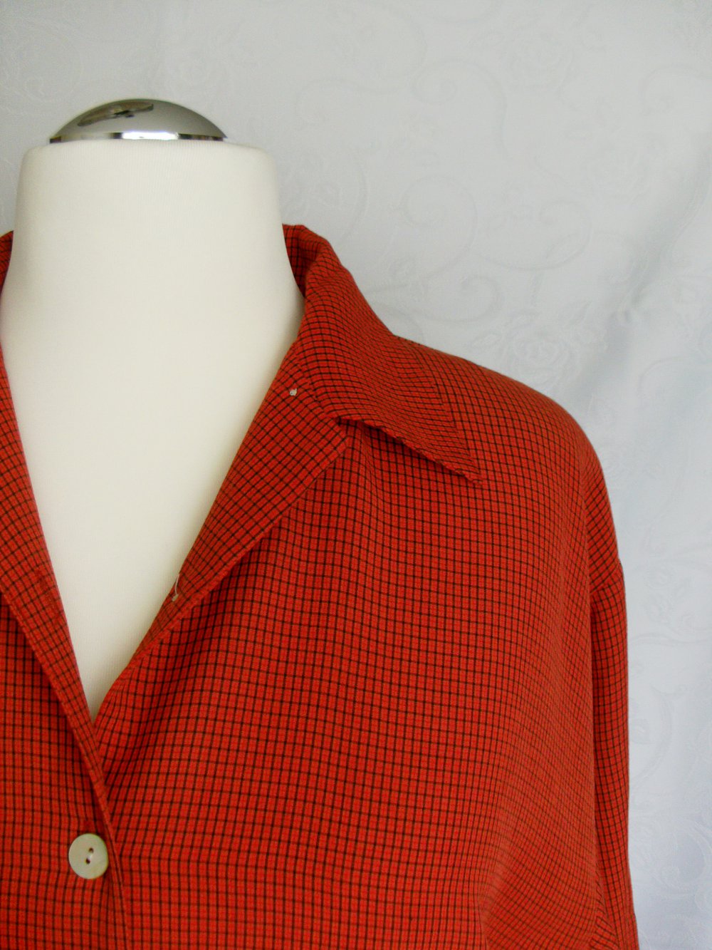 Bluse in rostrot / Büro