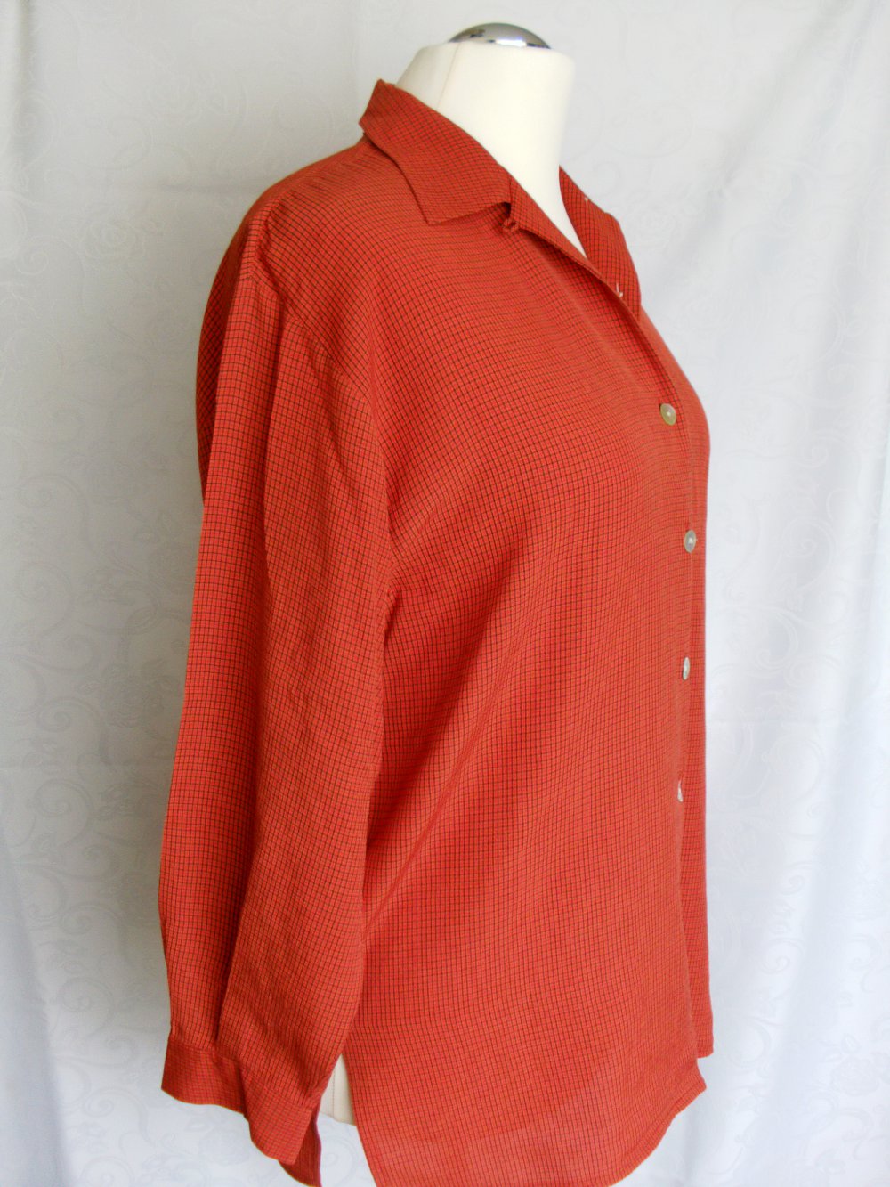 Bluse in rostrot / Büro