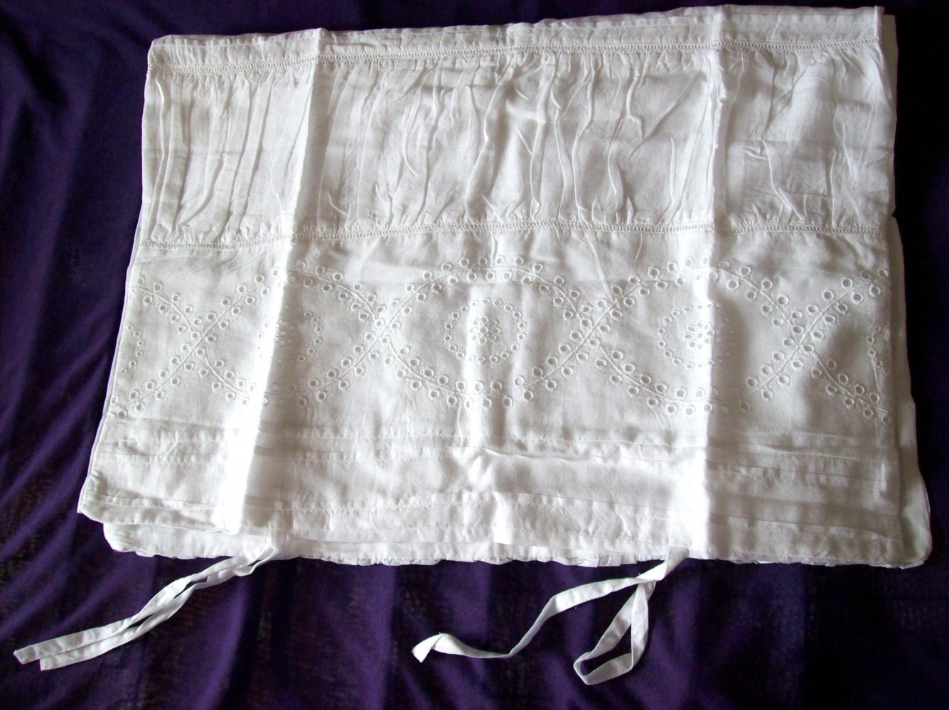 Kissenbezüge 2x, bestickt, Baumwolle, NEU