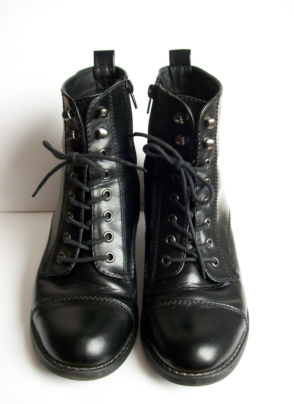 Schnürstiefel mit Reißverschluss