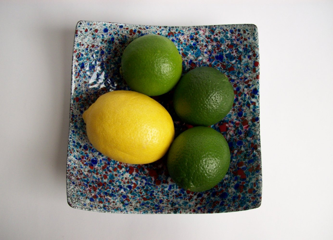 Schale Glas-Emaille 50-60er