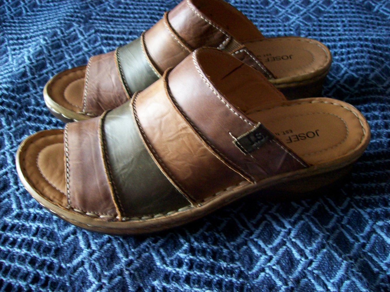 Pantoletten 3,5cm, Leder Josef Seibel NEU