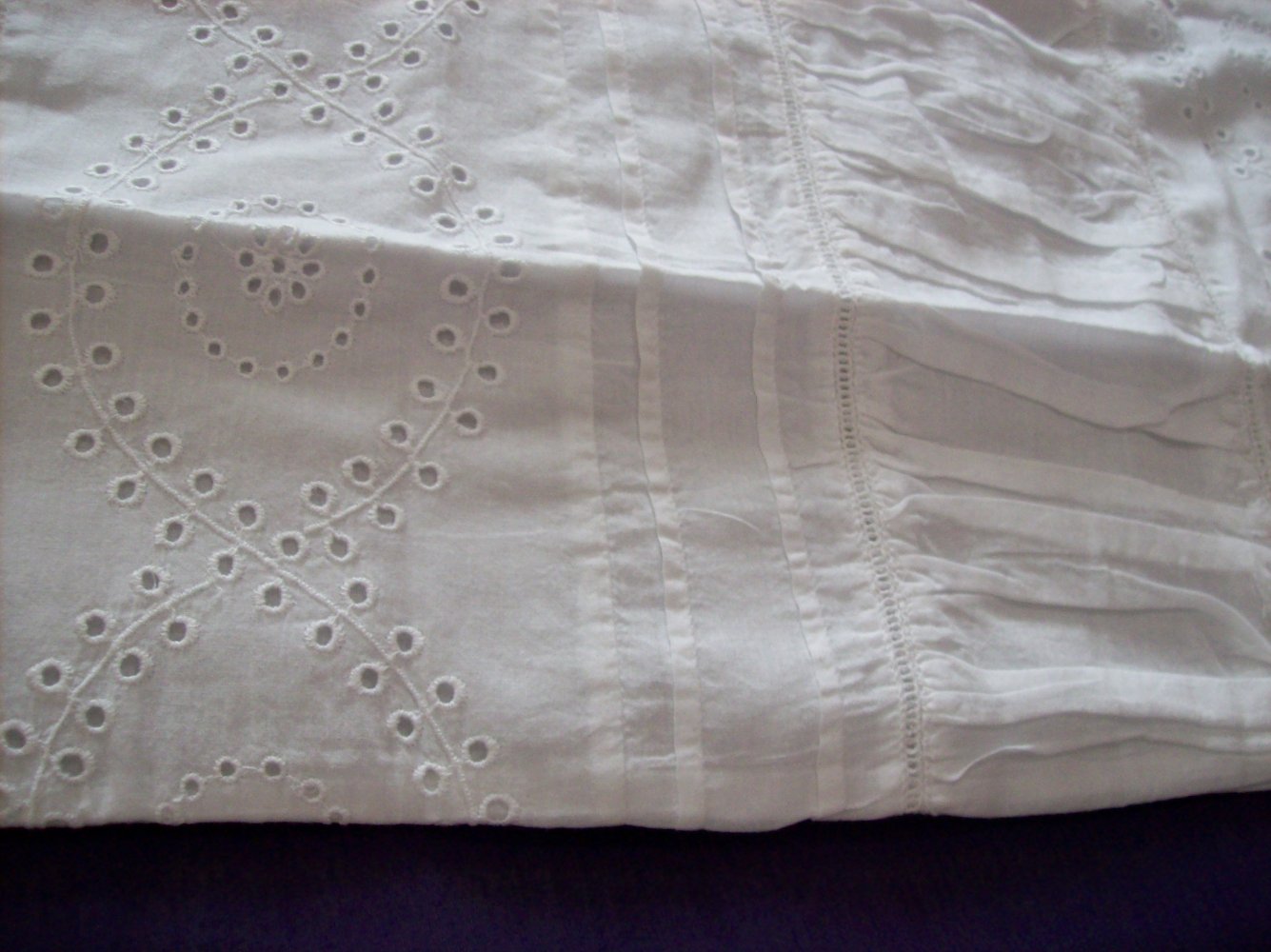 Kissenbezüge 2x, bestickt, Baumwolle, NEU