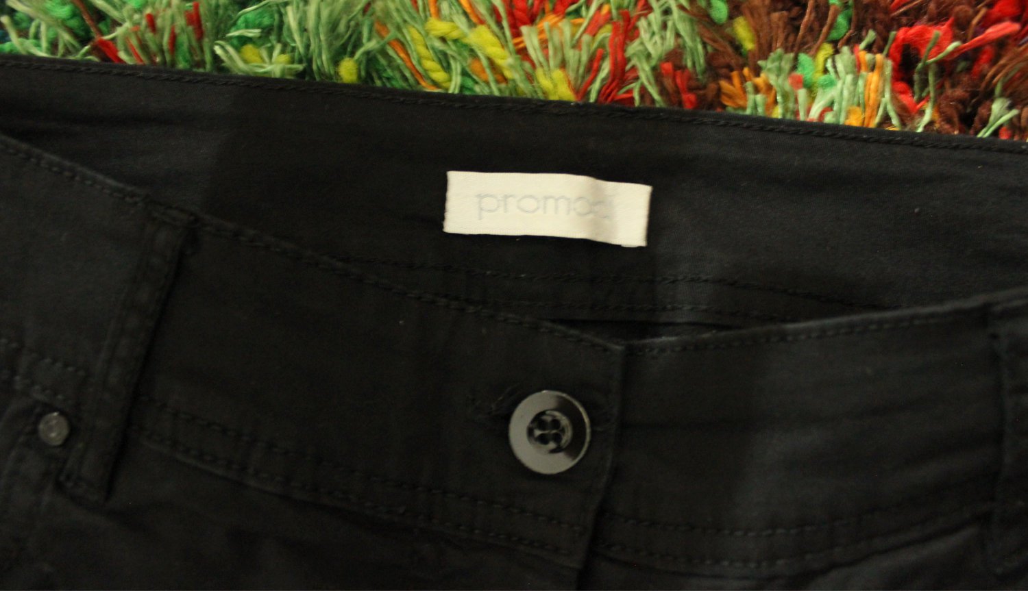 dreiviertel Hose in schwarz