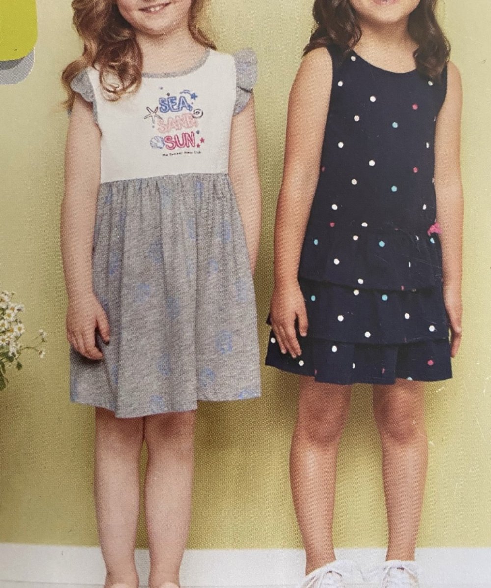 2 Mädchen-Sommer-Kleidchen 86/92 Baumwolle neu