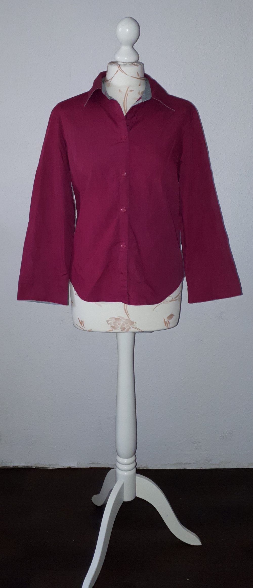 Pinke Bluse mit 3/4 Ärmeln