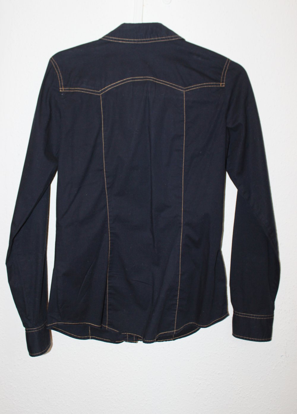 Bluse Jeansbluse Dunkelblau 36 S
