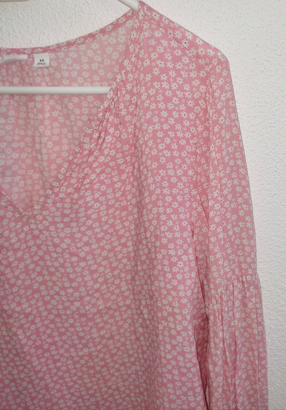 GAP Bluse Langarm Rosa Blumen 34 XS