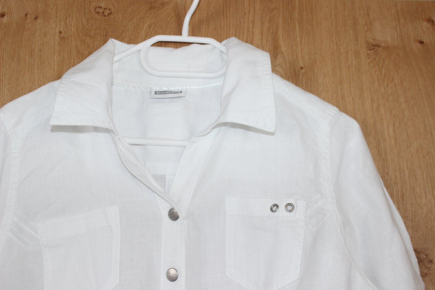 Street One Kleid 38 M Mini Denim Style Weiß