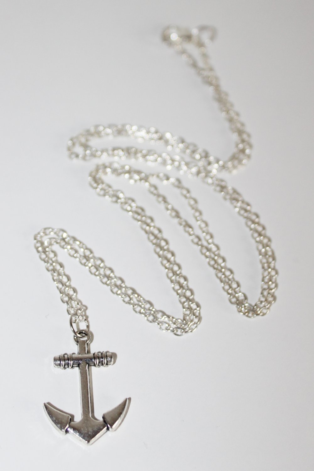 Anker Kette Lang Silber