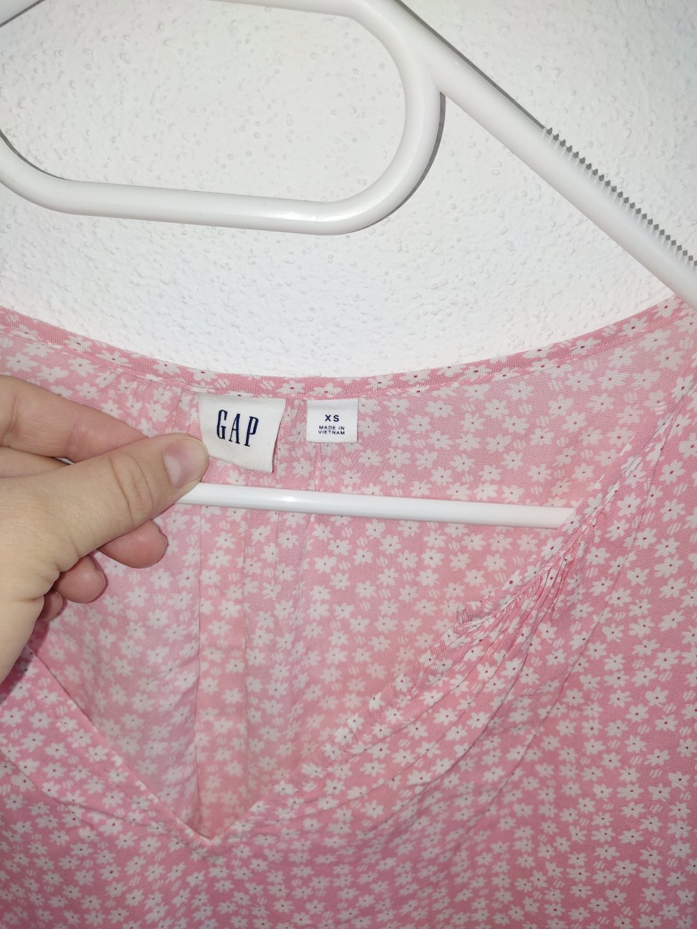 GAP Bluse Langarm Rosa Blumen 34 XS