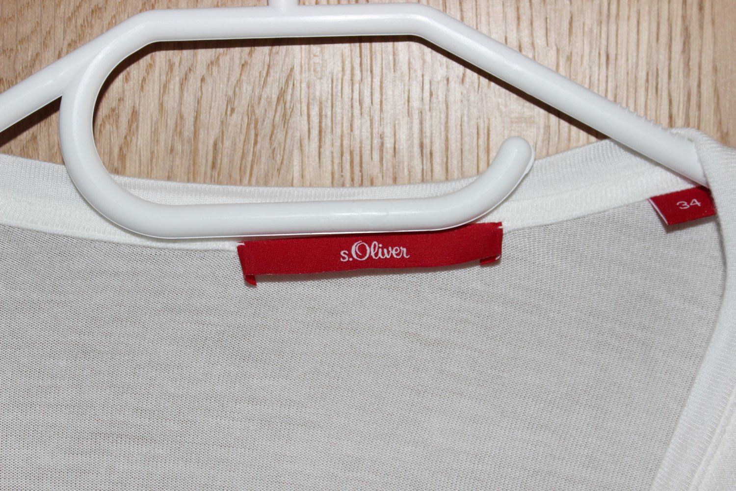 s.Oliver Bluse 34 XS Creme Weiß Langarm 