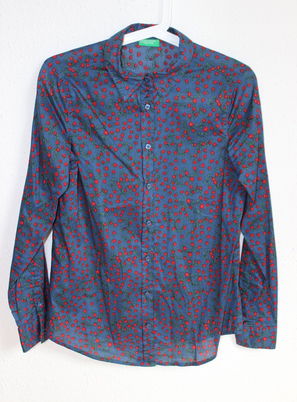 United Colors of Benetton Bluse Blau 34 XS