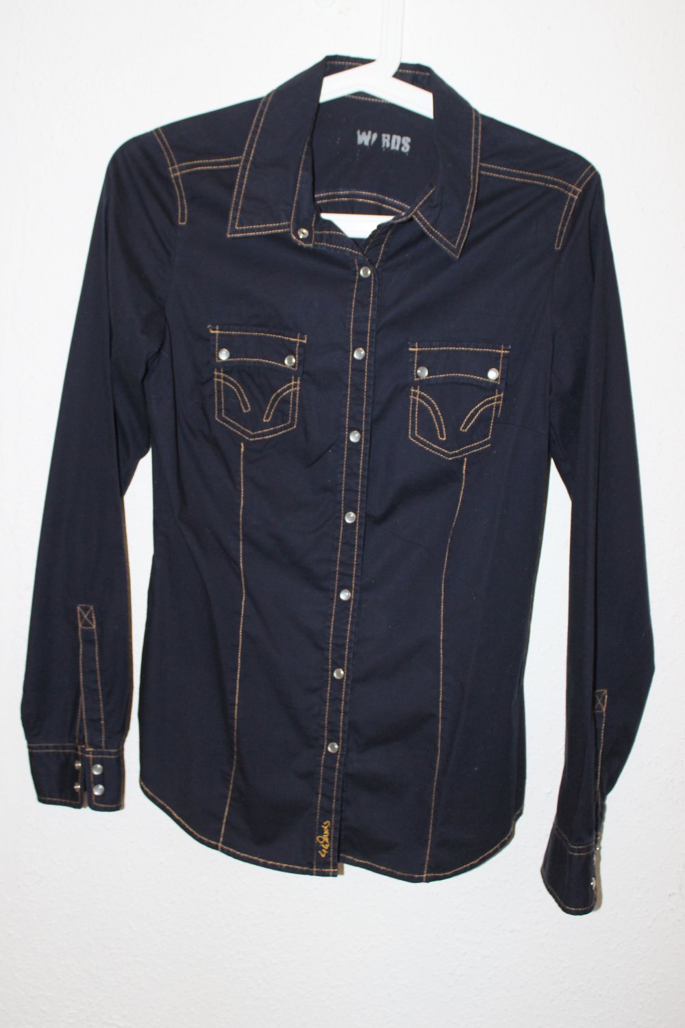 Bluse Jeansbluse Dunkelblau 36 S