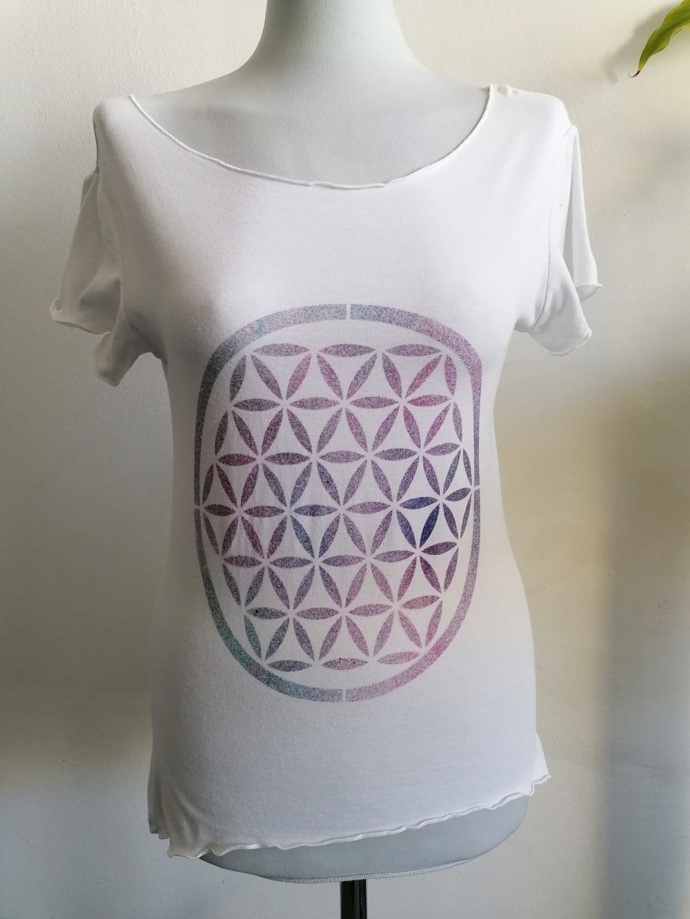 Mandala Blume des Lebens Shirt Bunt 36 S